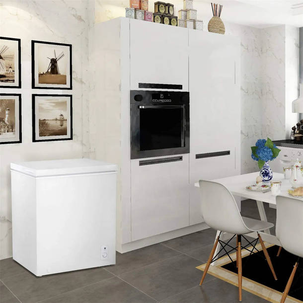 TABU Portable 7 Cubic Feet Garage Ready Chest Freezer with Adjustable